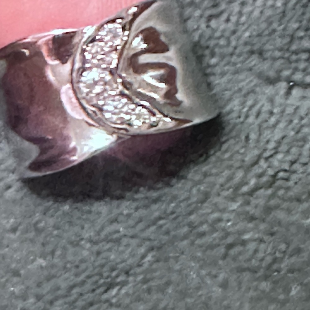 JTV Moissanite Fire 0.29 TCW Platineve Ring Sz 7